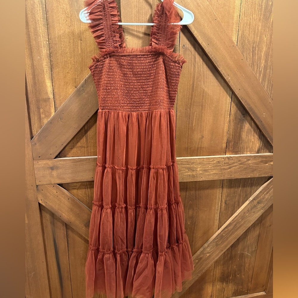 Emma Smocked Tulle Dress